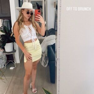 Forever 21 Peach Mini Skirt